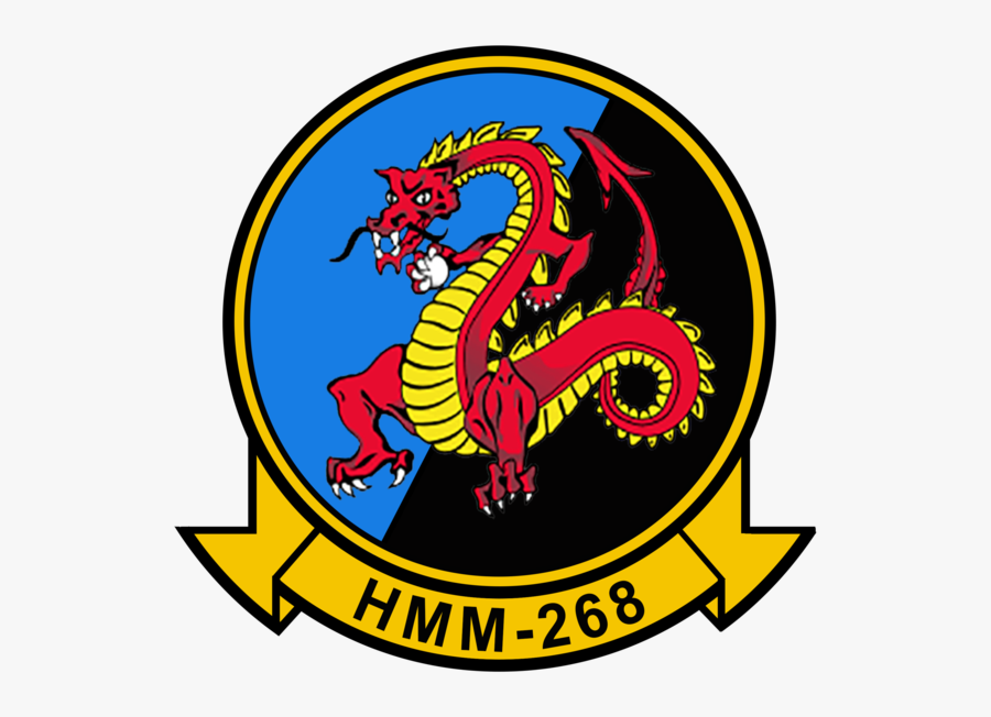 Usmc Hmm-268 Red Dragons Sticker Military, Law Enforcement - Hmm 268, Transparent Clipart