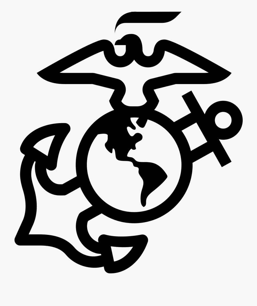 Marine Corps Icon - Marine Svg, Transparent Clipart