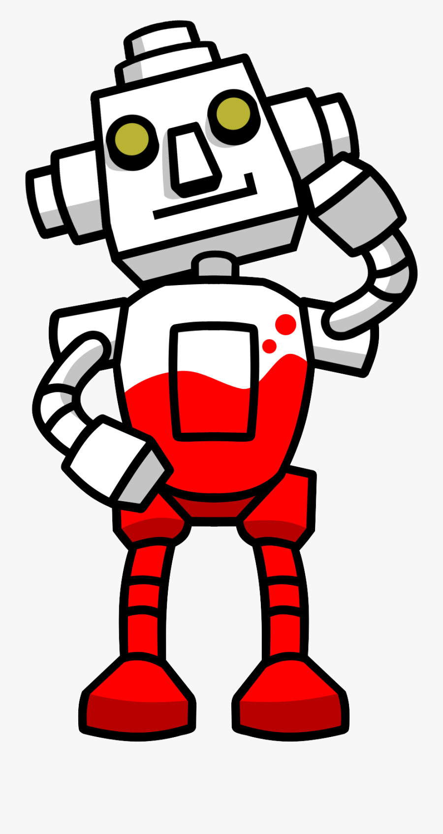 Middle Fillbot - Rhythm Heaven Megamix Fillbots, Transparent Clipart