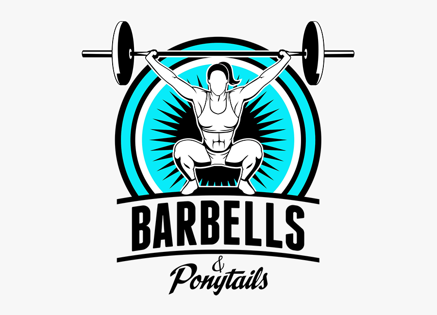 Gym Clipart Barbell - Barbells And Ponytails, Transparent Clipart