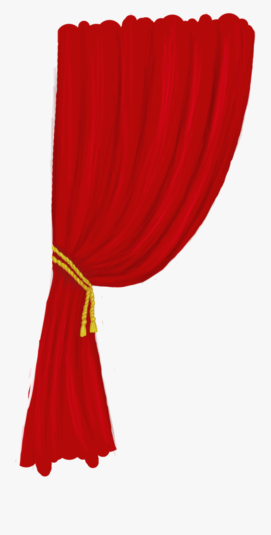 Transparent Stage Curtain Png - Transparent Theater Red Curtain Png, Transparent Clipart