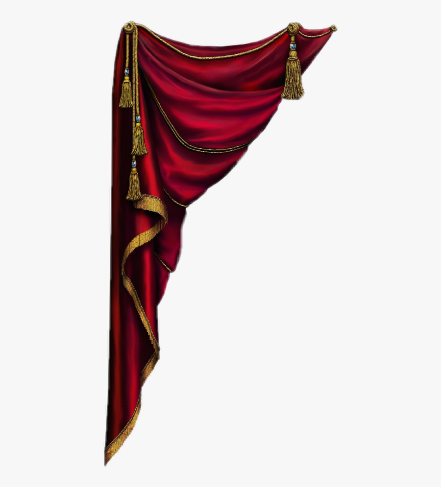 Freetoedit Cortina - Red Curtain Png, Transparent Clipart