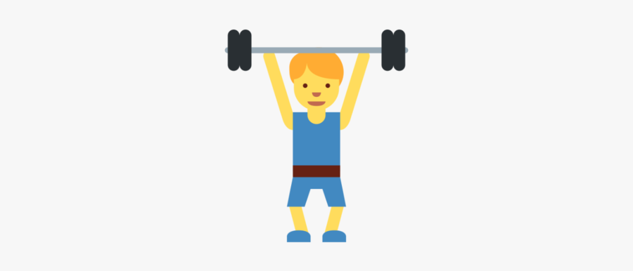 Weight Training Wide - Muscle Women Emoji Png, Transparent Clipart