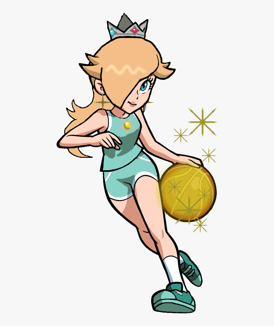 Mario Hoops 3 On 3 Rosalina Clipart , Png Download - Super Mario Rosalina Basketball, Transparent Clipart