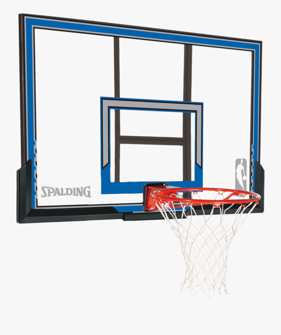 Polycarbonate Backboard And Rim Combo - Spalding, Transparent Clipart