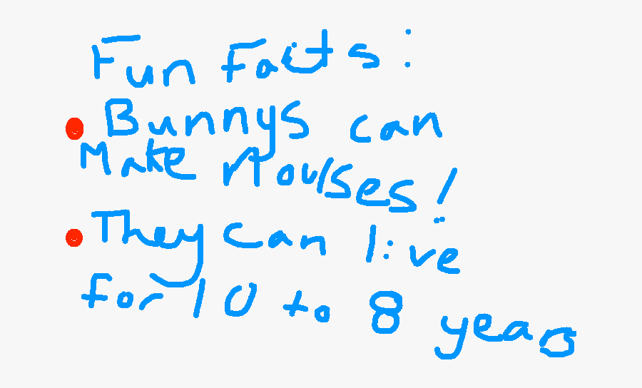 Fun Facts About Bunnys Tynker - Writing, Transparent Clipart