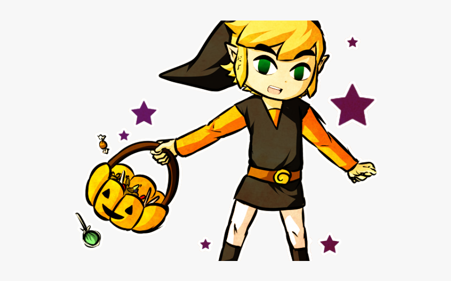 Link Halloween Zelda Fanart, Transparent Clipart