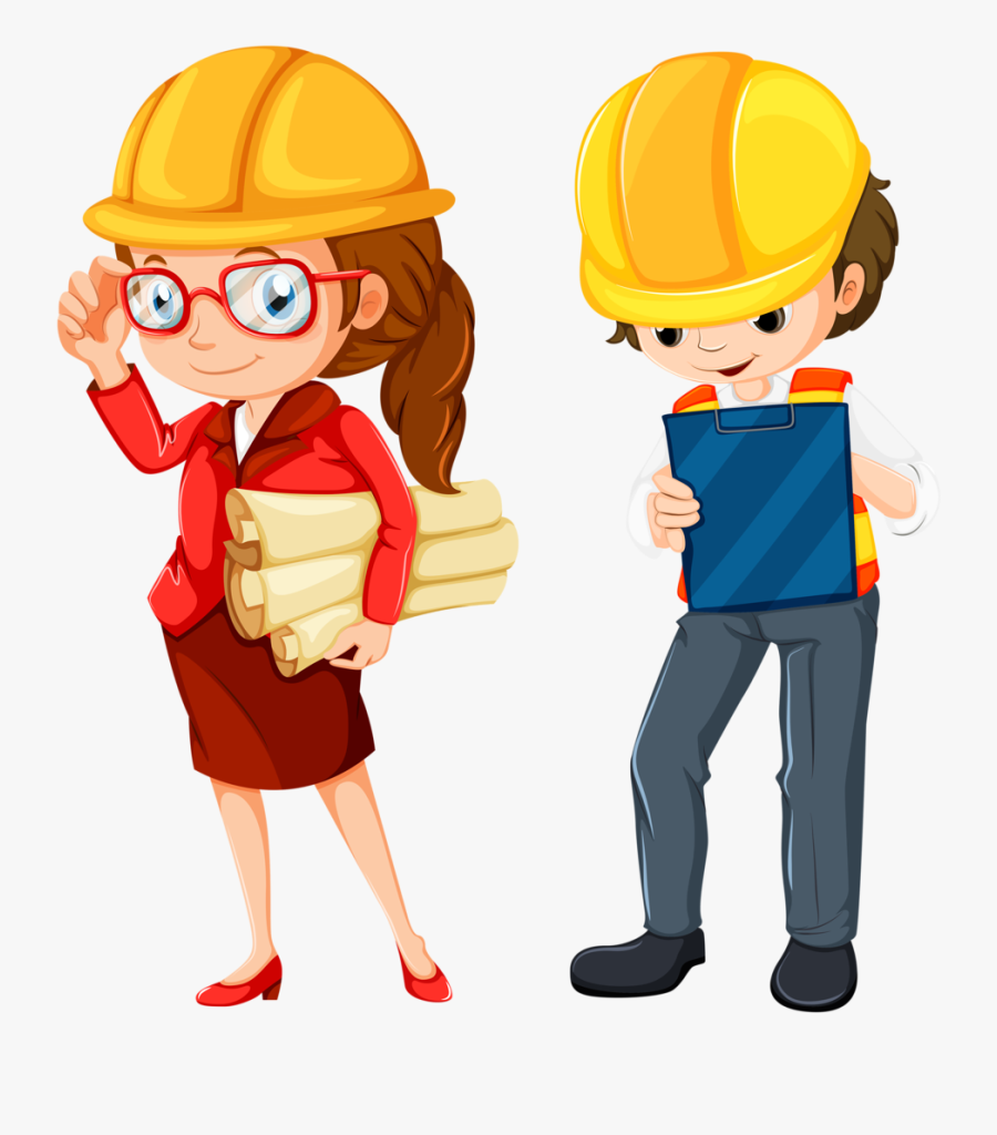 Teach Clipart Community Helper - Engineer Cartoon, Transparent Clipart