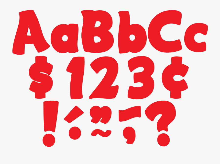 Red Funtastic - Chevron Bulletin Board Letters, Transparent Clipart