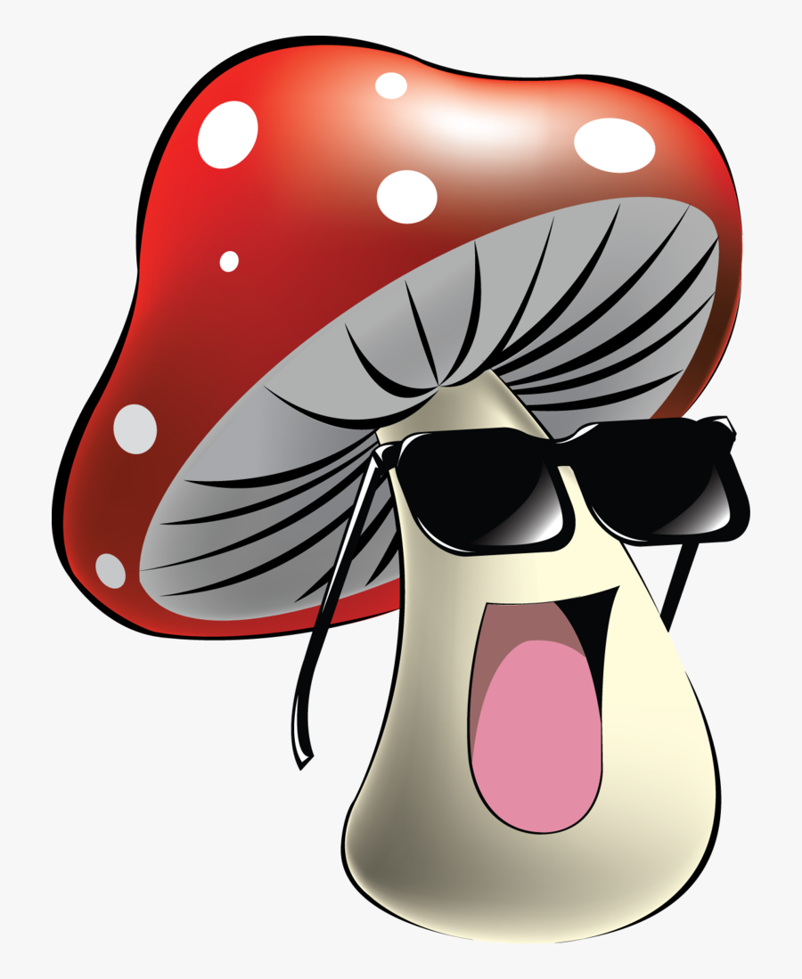 Funny Mushroom Clipart, Transparent Clipart