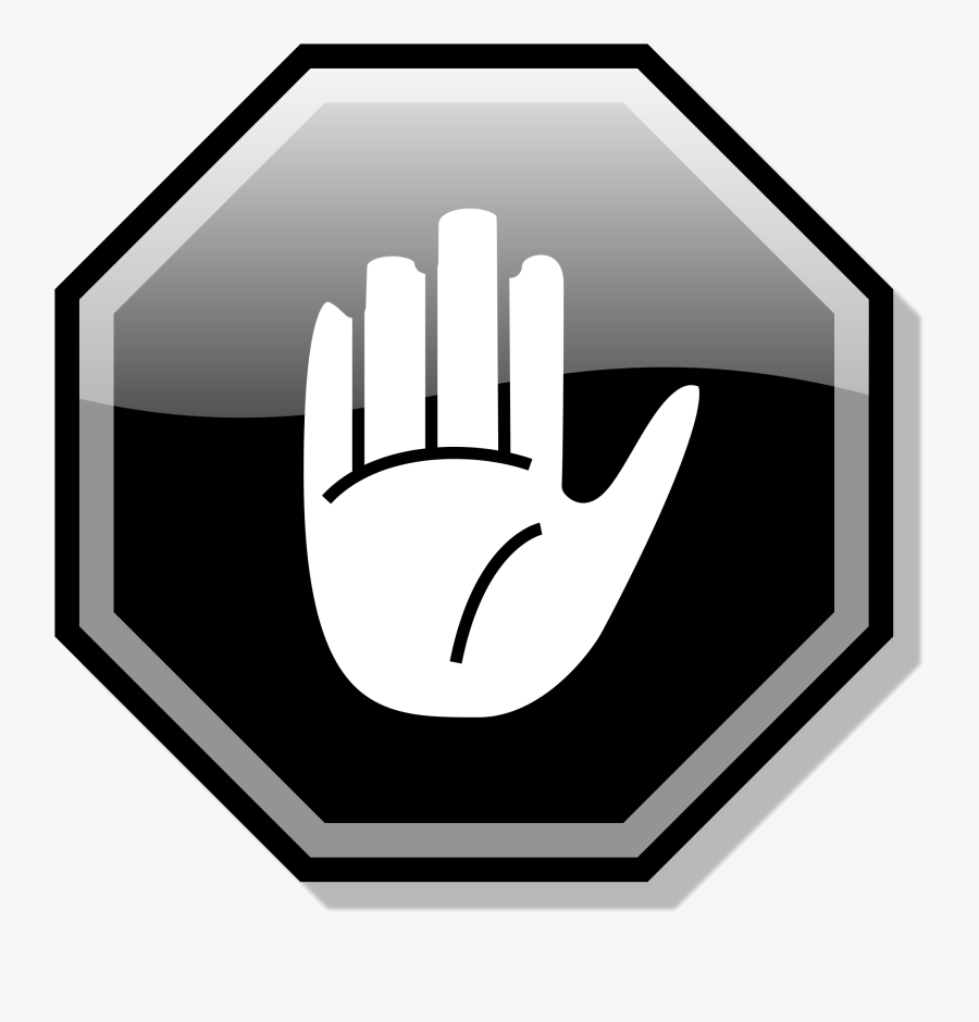 Hypothetical Hurricanes Wiki - Stop Hand Black And White Clipart, Transparent Clipart