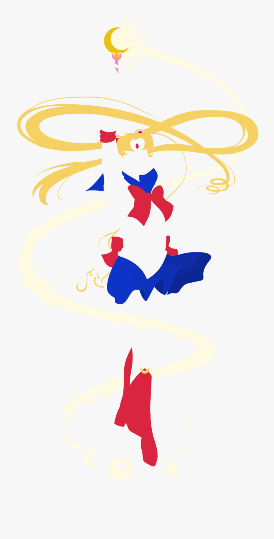 Moon Healing Escalation Minimalist By Empty Brooke - Sailor Moon Minimalist, Transparent Clipart