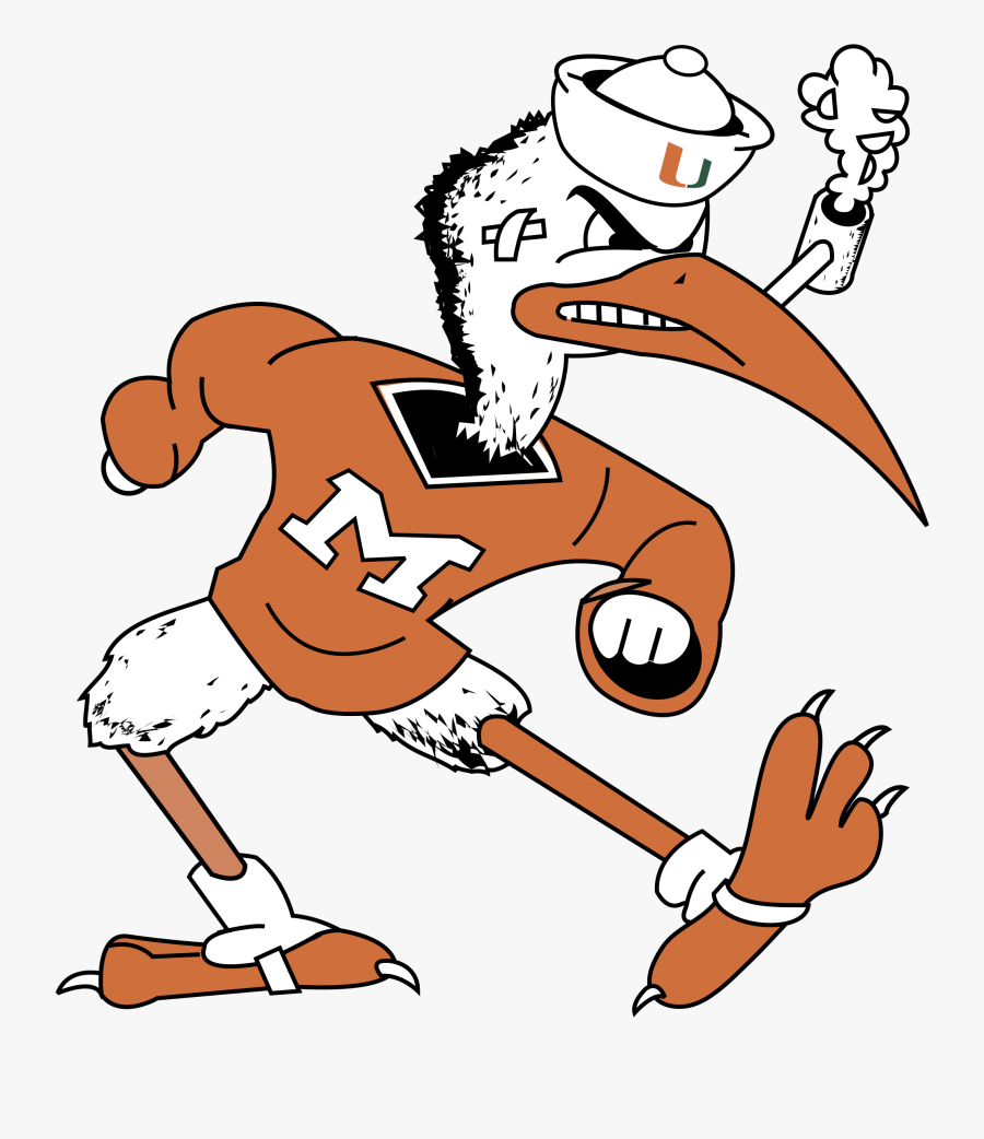 Miami Hurricanes Logo Png Transparent & Svg Vector - Sebastian The Ibis Logo, Transparent Clipart