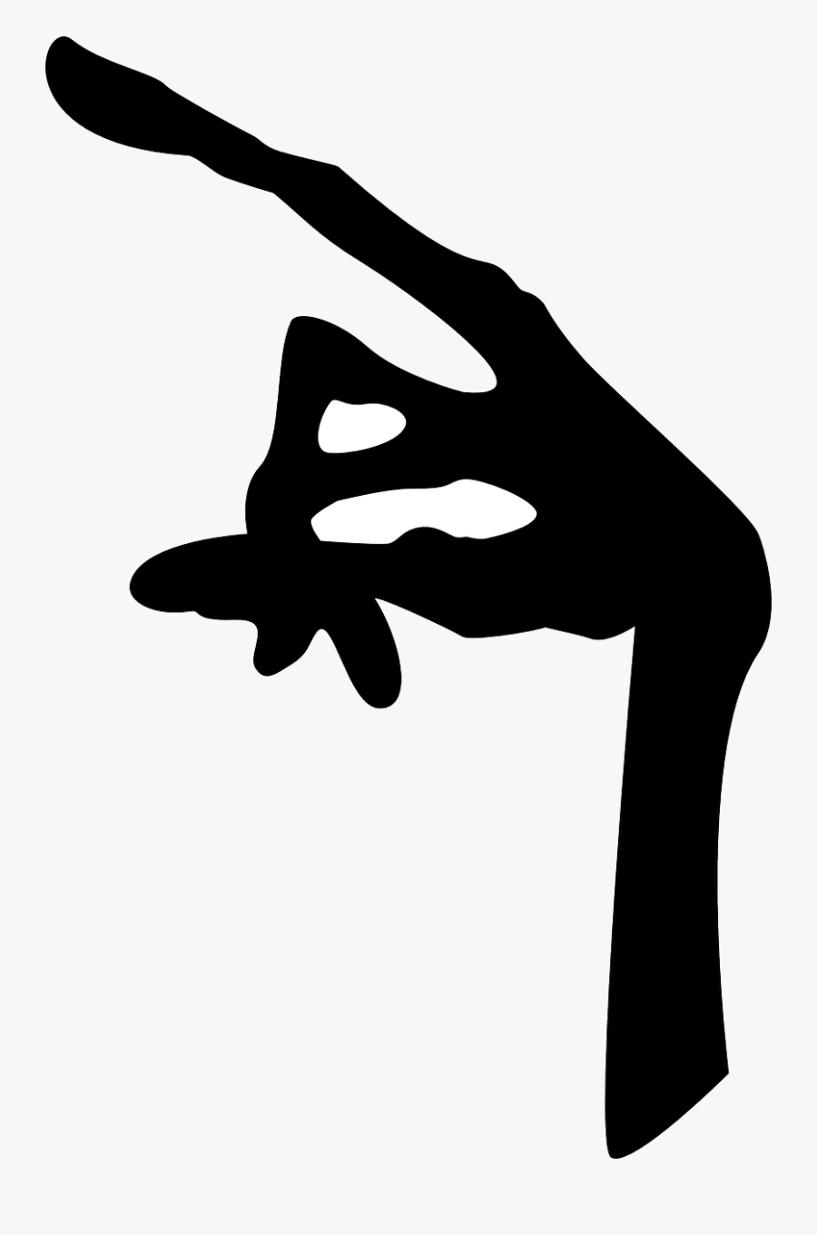 Free Clipart - E - T - Hand - Heiland Stark - Et The Extraterrestrial Silhouette, Transparent Clipart