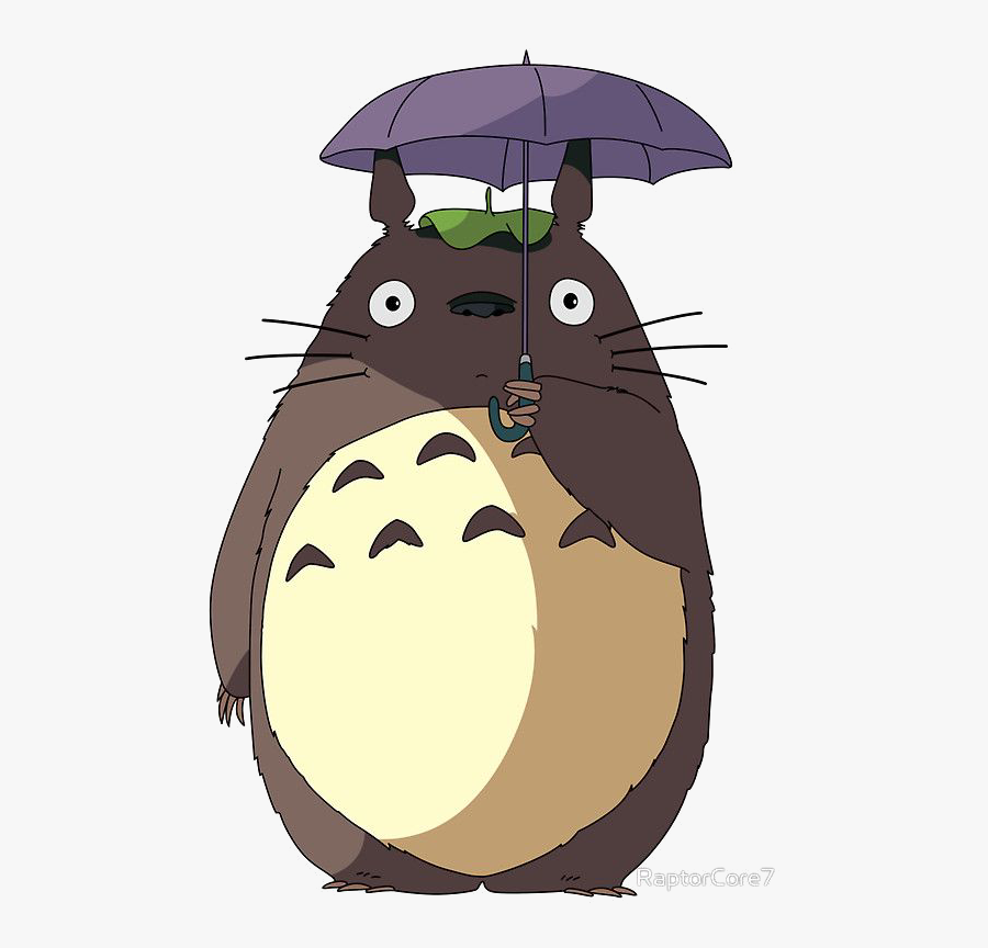 Totoro Is The Titular Tritagonist From The My Neighbor - Totoro Umbrella, Transparent Clipart