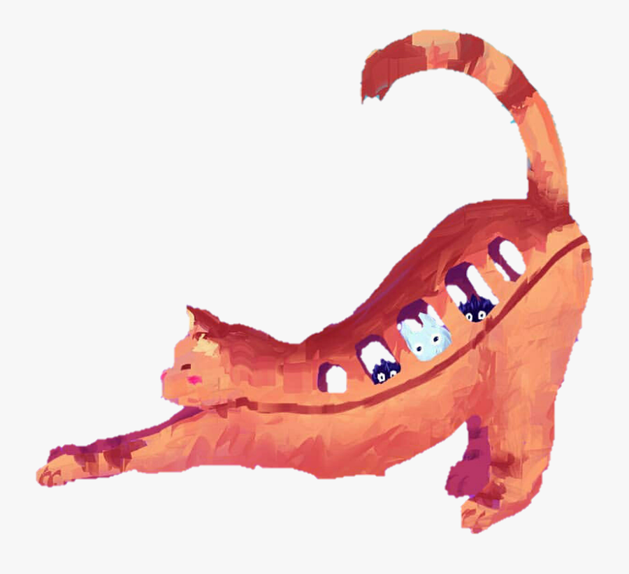 #catbus #cat #totoro #myneighbortotoro #anime #art - Illustration, Transparent Clipart