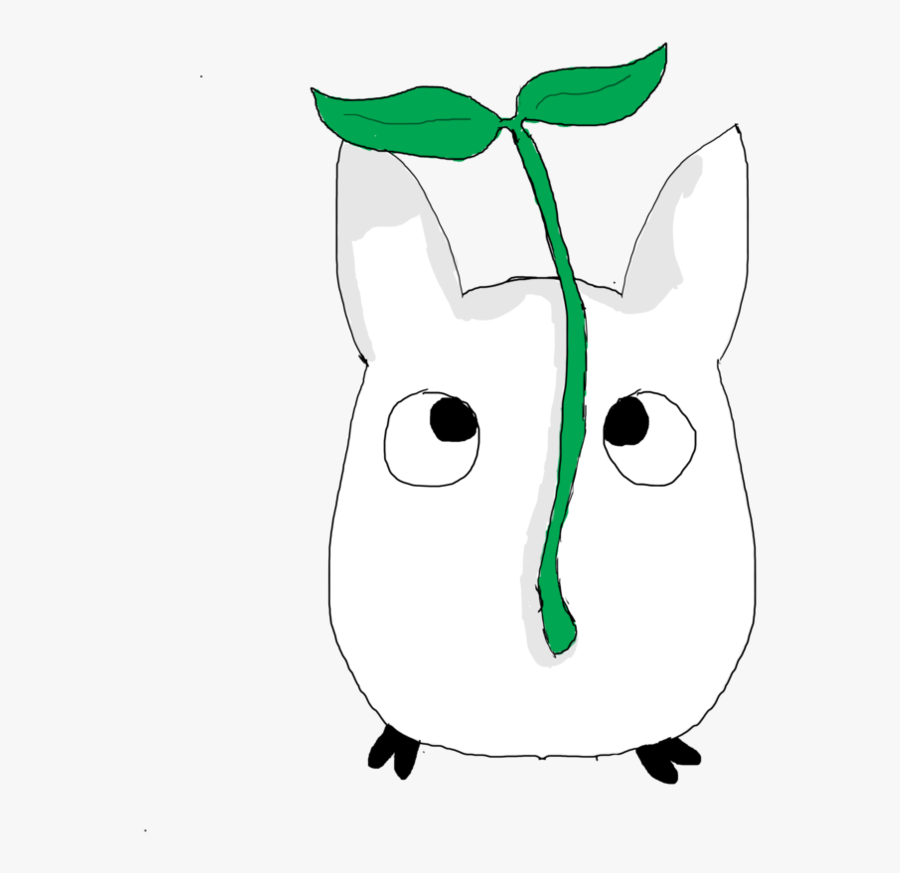 White Totoro By Noodlecutie - Cartoon, Transparent Clipart