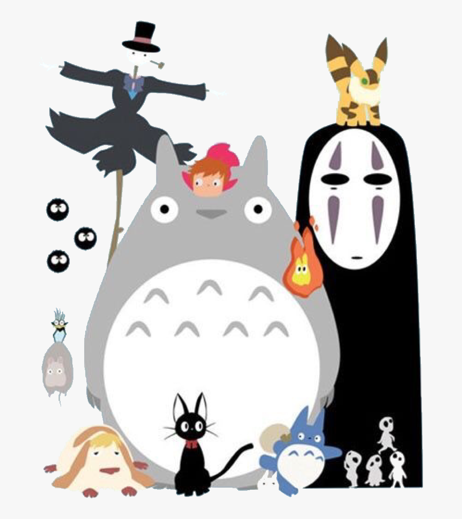 #spiritedaway #totoro #totorolove #noface #animation - No Face Spirited Away And Totoro, Transparent Clipart