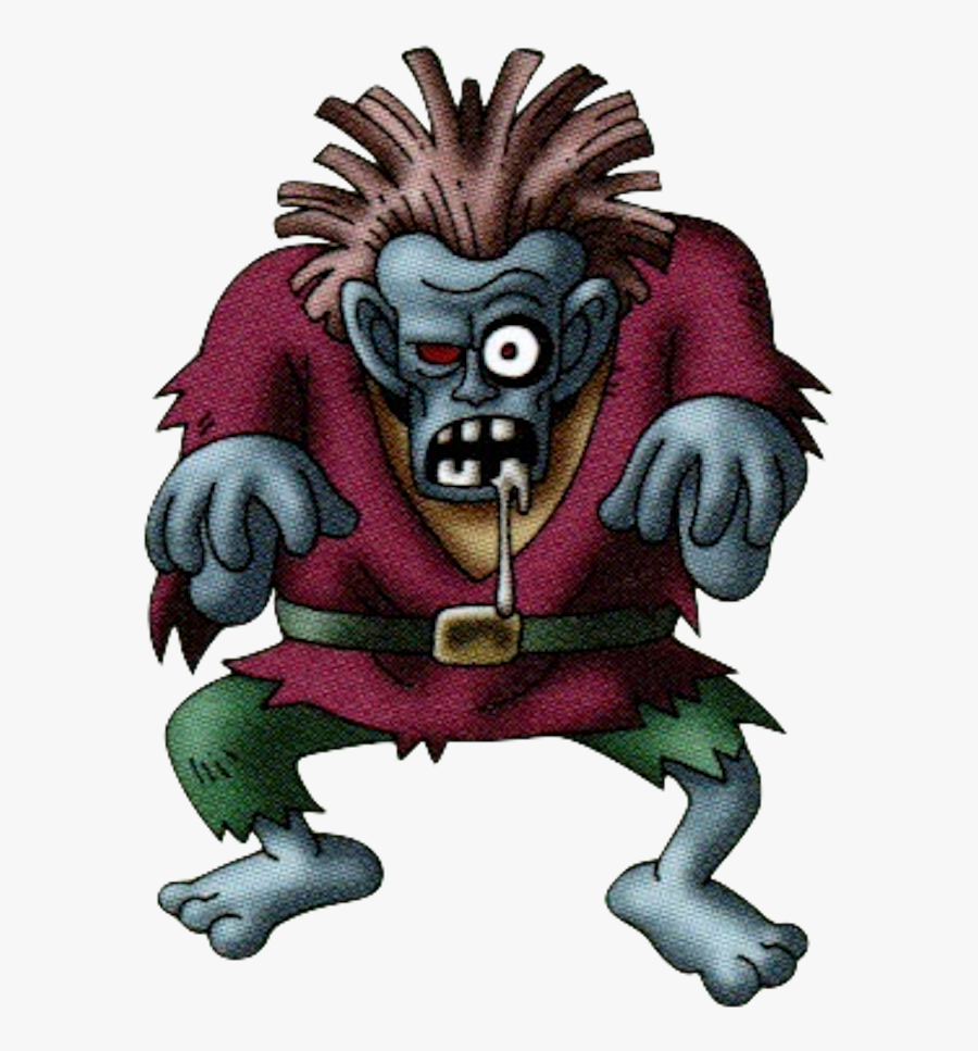 Ghoul Clipart Long Nail - Dragon Quest Zombie, Transparent Clipart