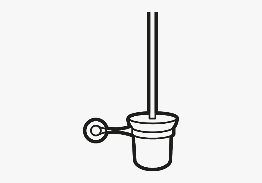 Toilet Brushes - Line Art, Transparent Clipart