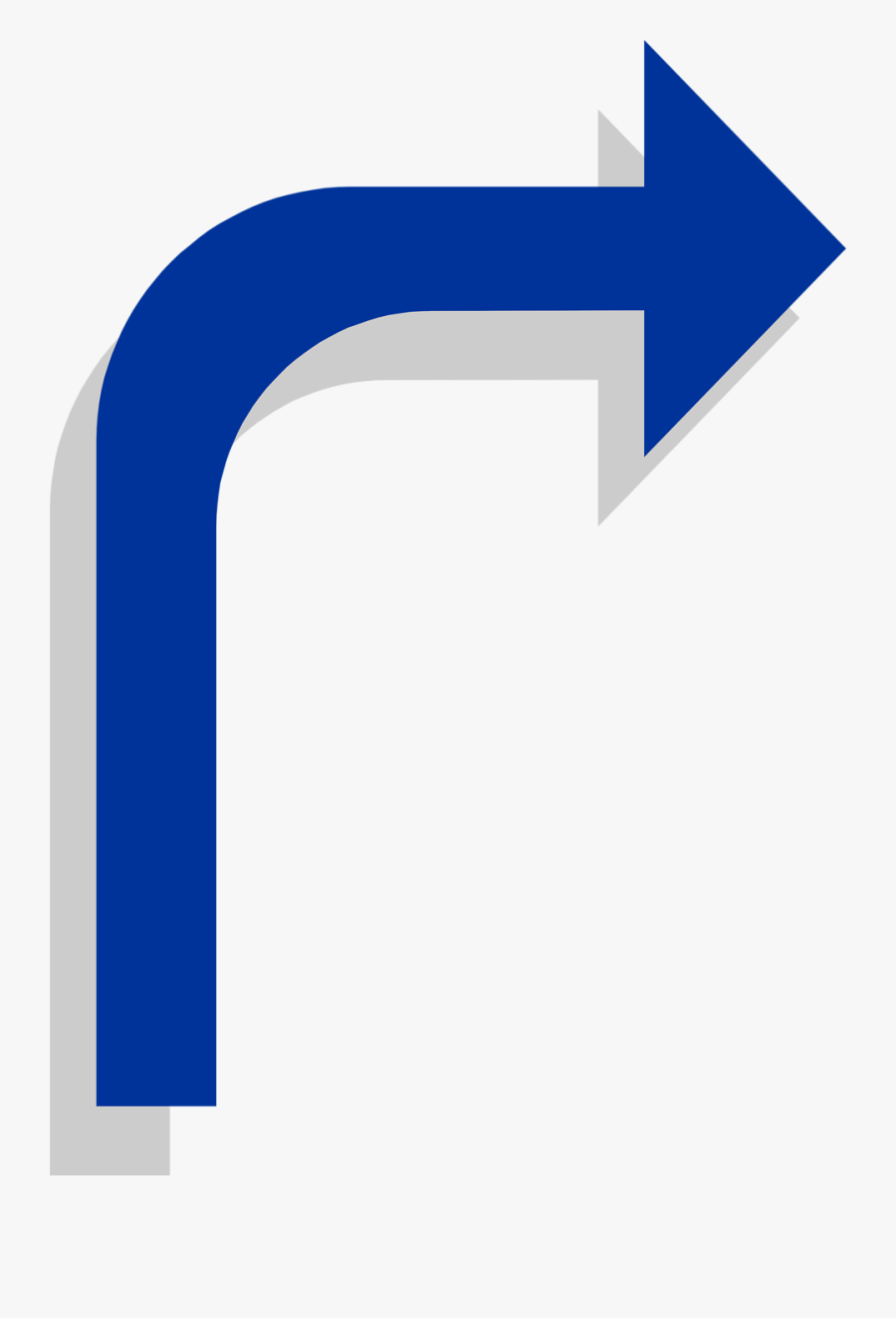 Transparent Curved Line Clipart - 轉彎 箭頭, Transparent Clipart