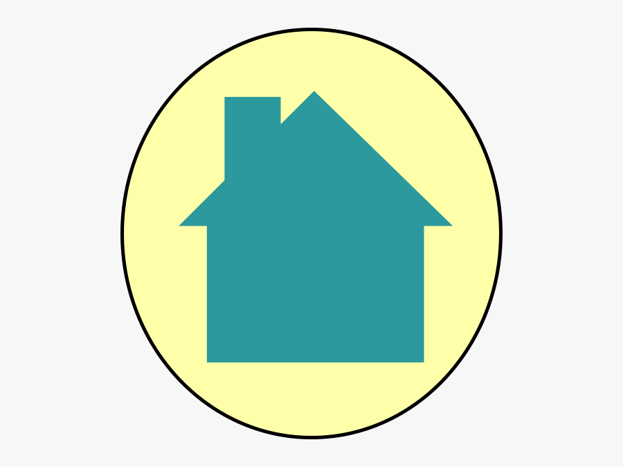 House Clipart Symbol - Blue House Logo, Transparent Clipart