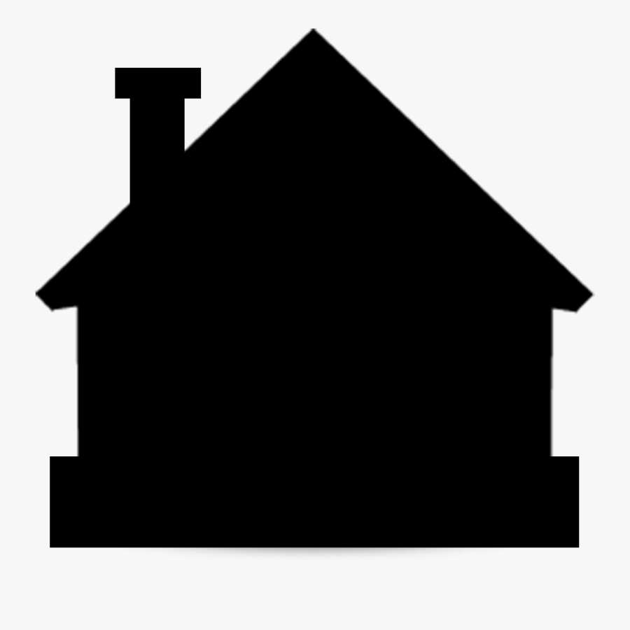 Clip Art House Silhouette Png - Black Silhouette Of House, Transparent Clipart