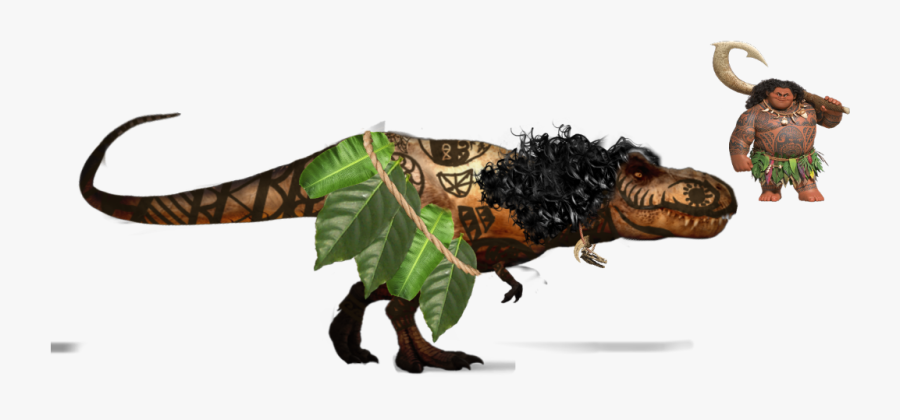 Maui As A Dinosaur - Cryptid, Transparent Clipart