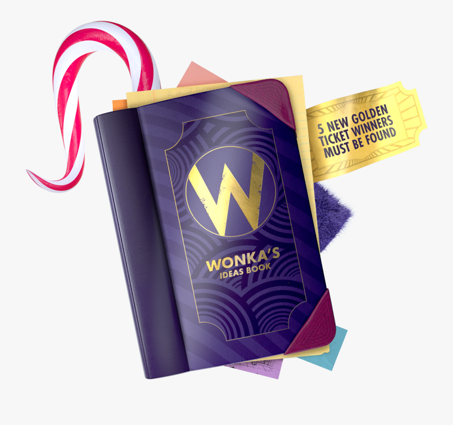 Wonkas Idea Book - Candy Cane, Transparent Clipart