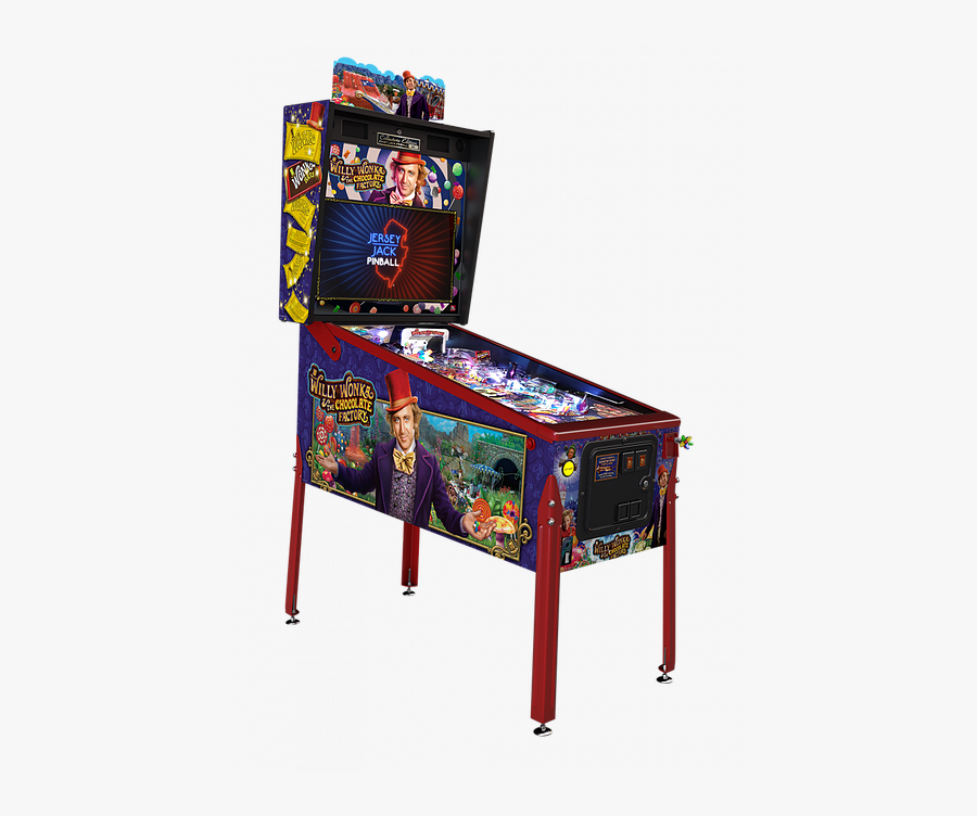 Willy Wonka Pinball Machine, Transparent Clipart