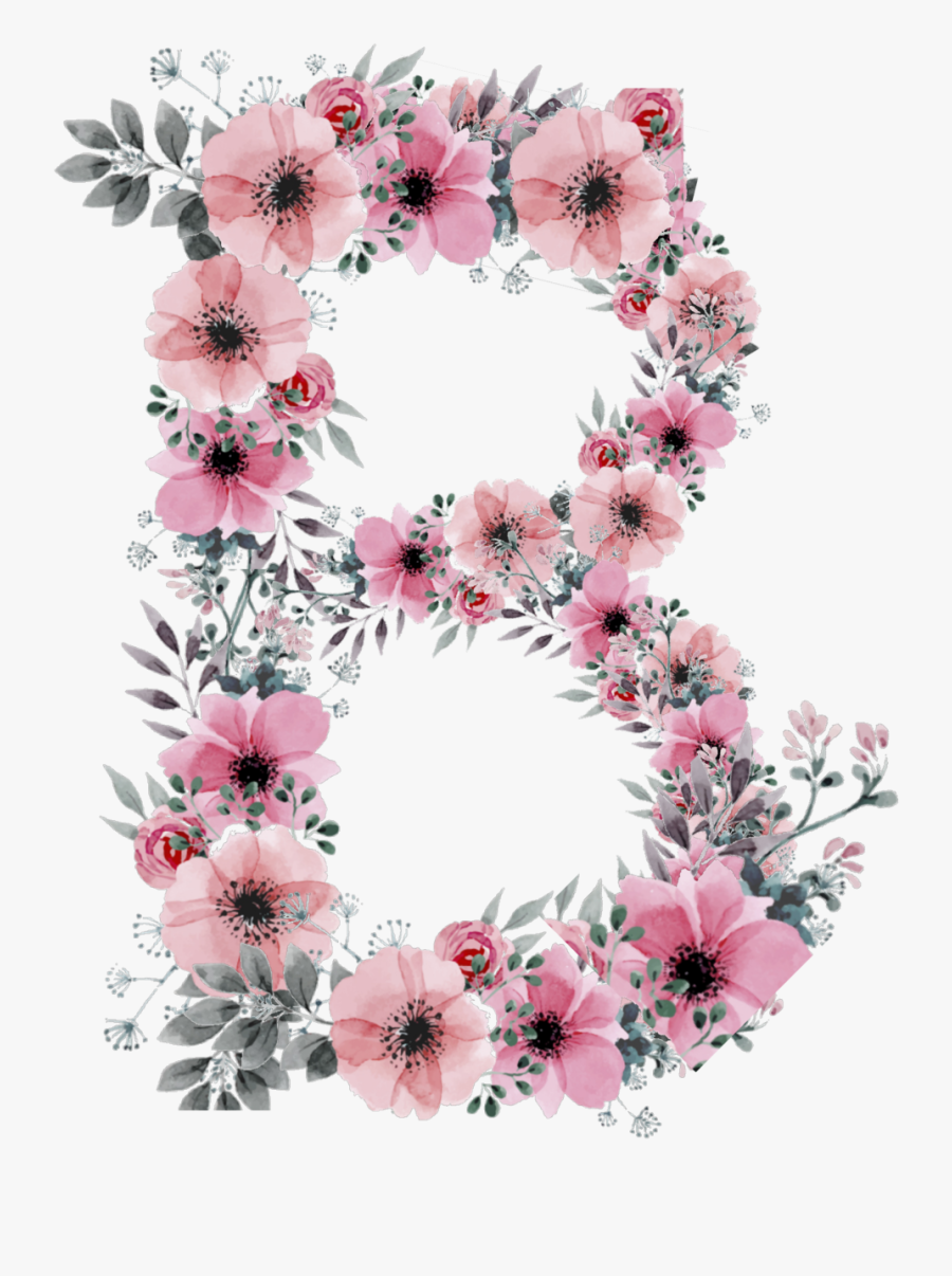 Floral Favicon, Transparent Clipart
