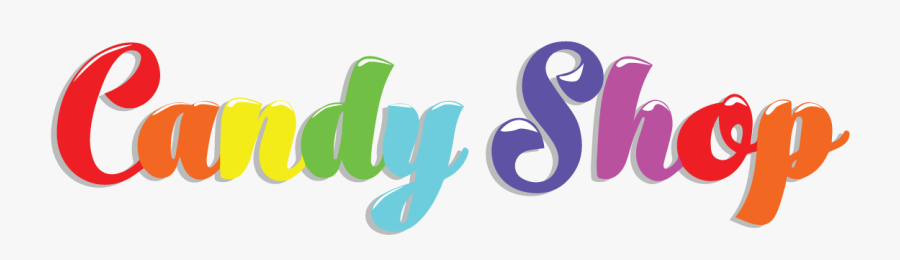 Candy Text, Transparent Clipart