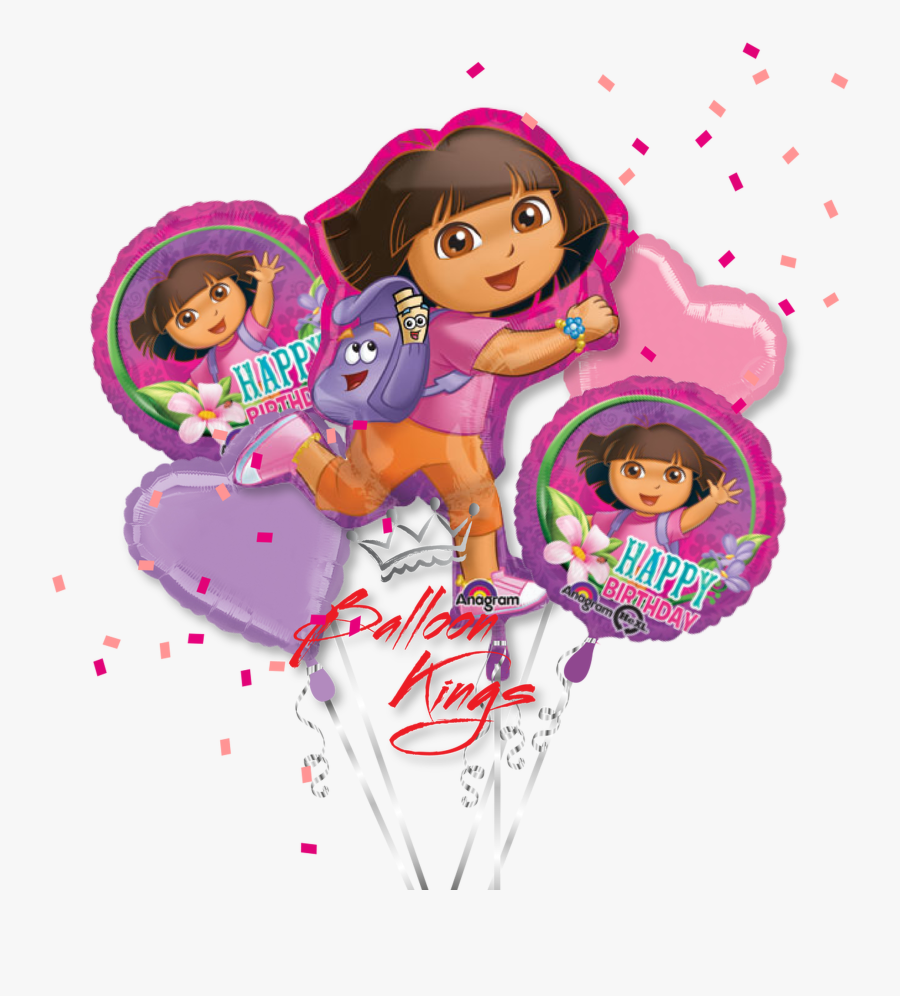 Dora The Explorer Bouquet - Cartoon, Transparent Clipart