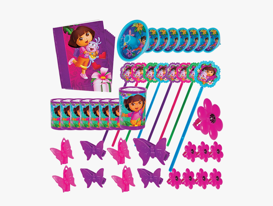 Dora The Explorer Party Favour Pack - Dora The Explorer Goody Bag Fillers, Transparent Clipart