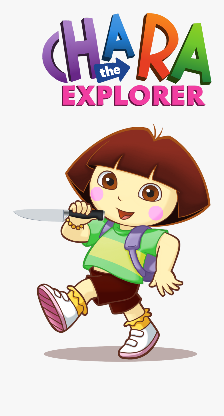 Undertale Chara The Explorer Clipart , Png Download - Dora The Explorer Blue's Clues, Transparent Clipart