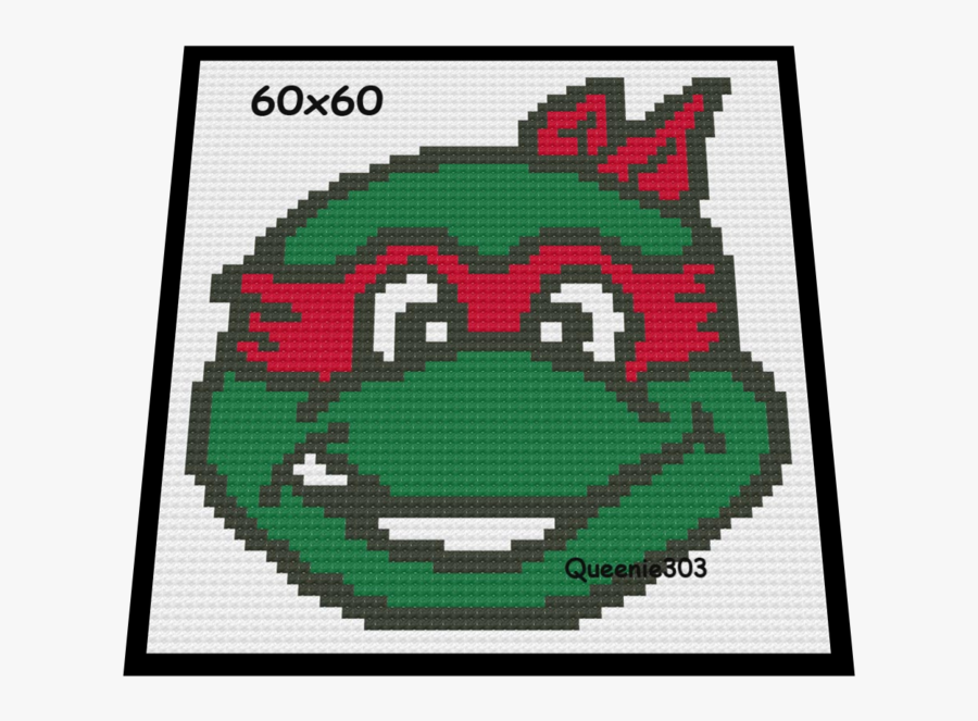 Tmnt Raphael Face - Stitch, Transparent Clipart
