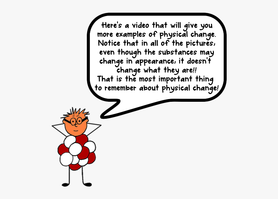 Clip Art Examples Of Tom - Example Of Physical Changes Explanation, Transparent Clipart