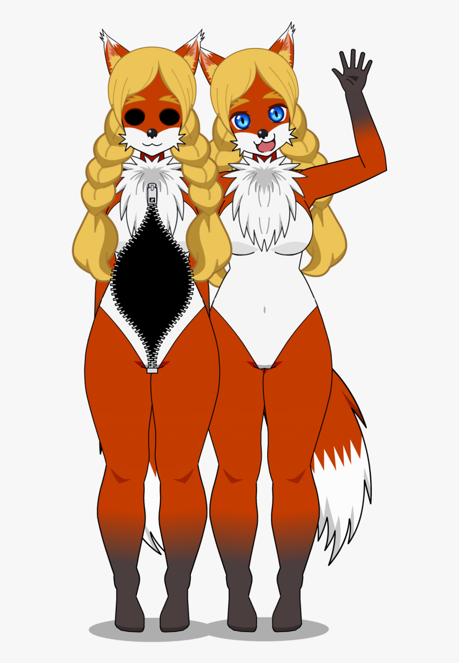 Sela Slimea By Maddieschanges - Vixen Fursuit Pink Mist, Transparent Clipart