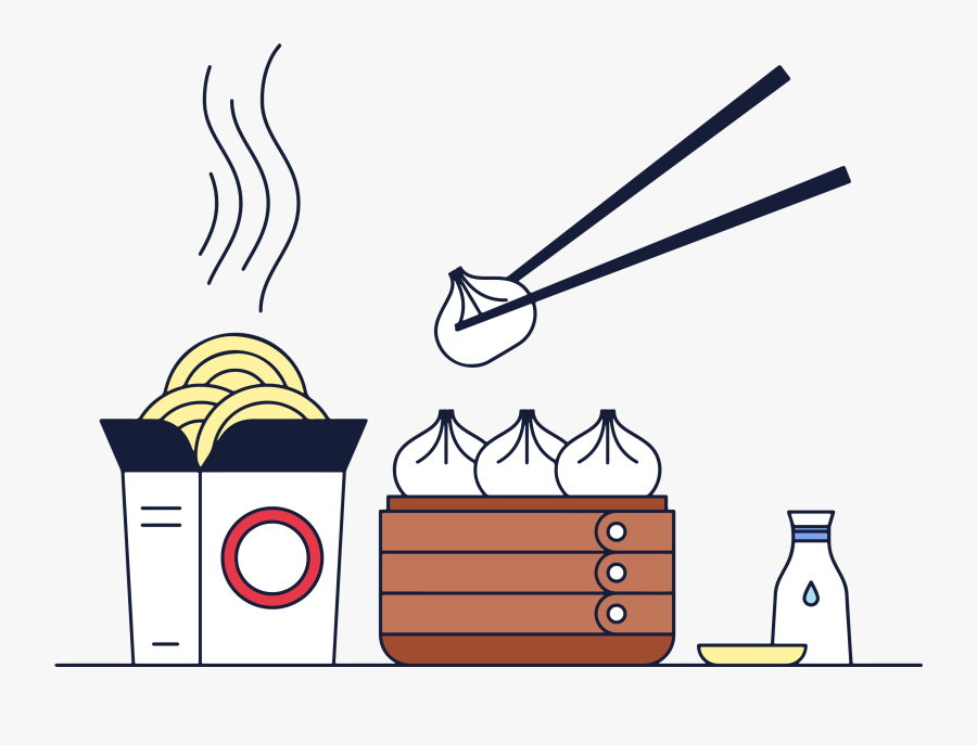 Transparent Dumplings Png - Chinese Food Vector Png, Transparent Clipart