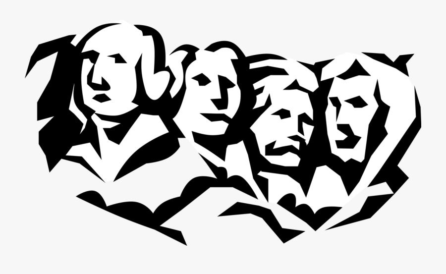 Vector Illustration Of Mount Rushmore National Memorial - Mount Rushmore Clipart Transparent, Transparent Clipart