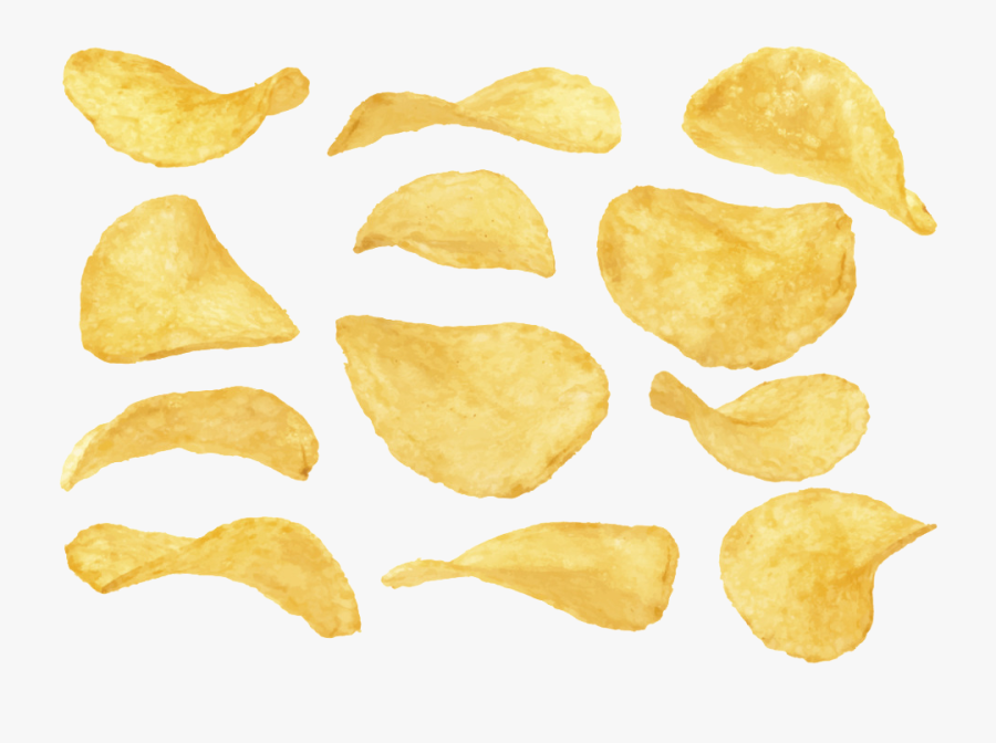 Potato Chip Euclidean Vector Food Illustration - Still Life, Transparent Clipart