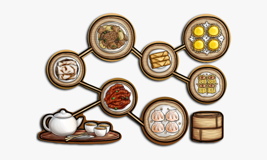 Dumplings Drawing Winter Food Transparent Png Clipart - Chinese Dim Sum Drawing, Transparent Clipart