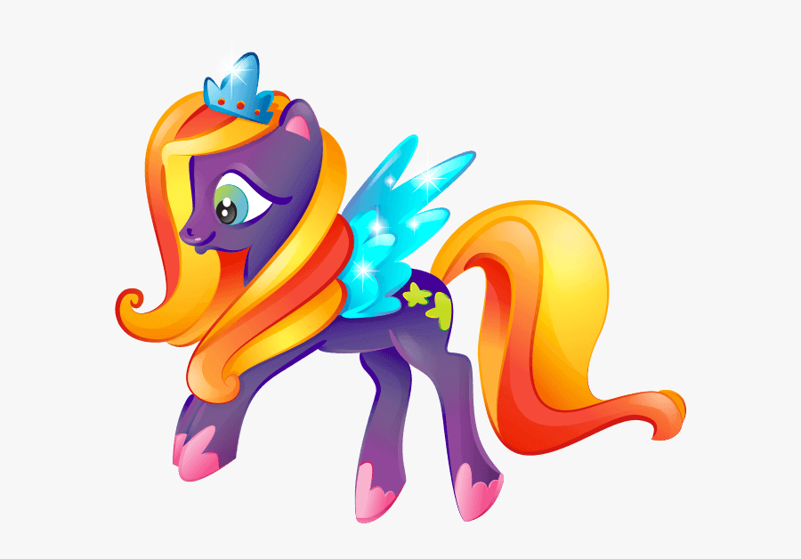 The Magical Unicorns Wall Decors For Children Bedroom, - Unicorno Viola, Transparent Clipart