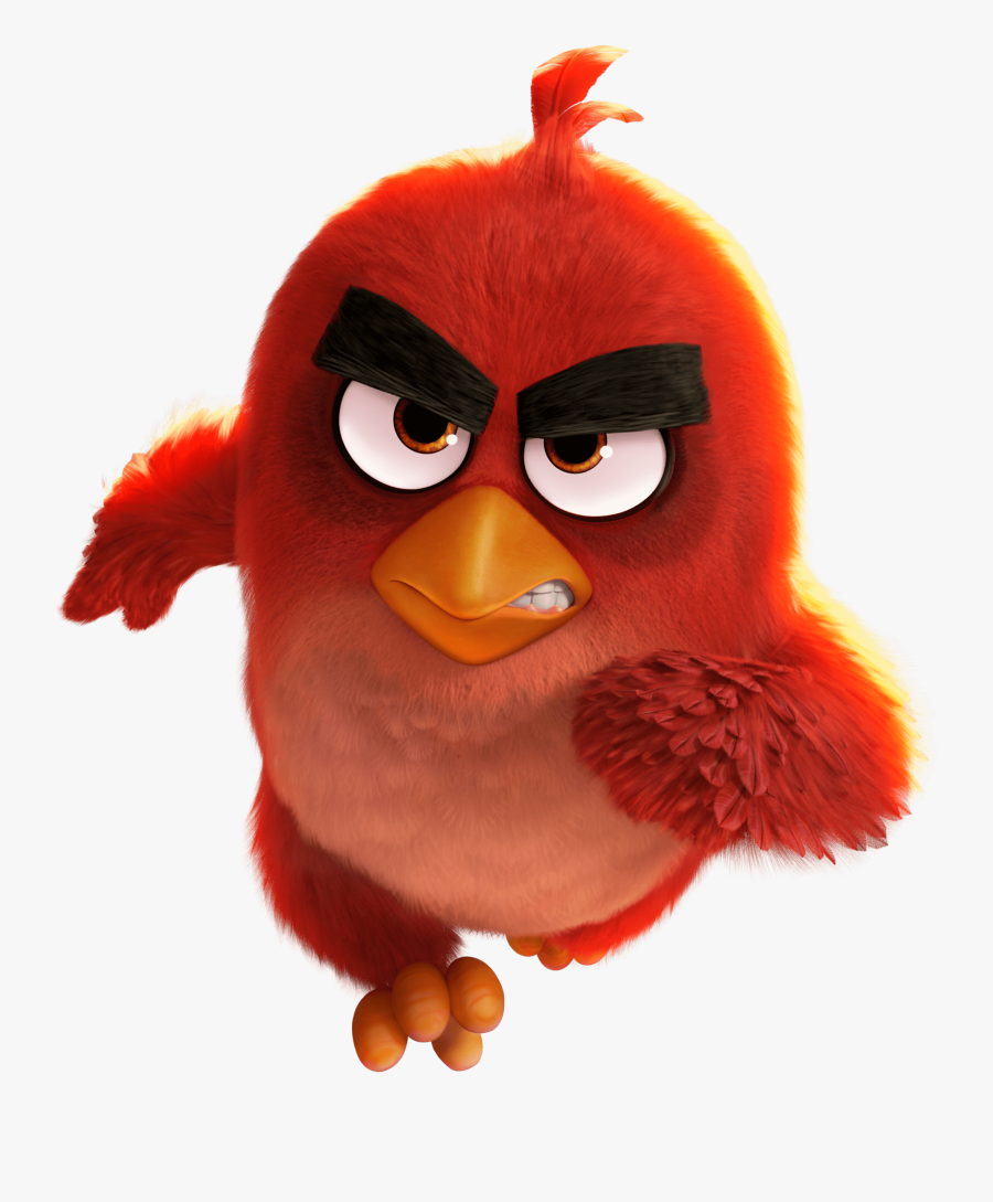 Angry Birds Movie Running Red Bird - Red Angry Bird Quotes, Transparent Clipart
