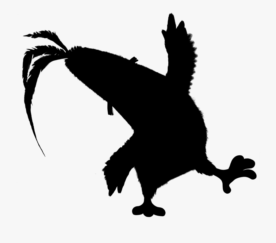 Angry Bird Silhouette - Angry Bird Movie Character, Transparent Clipart