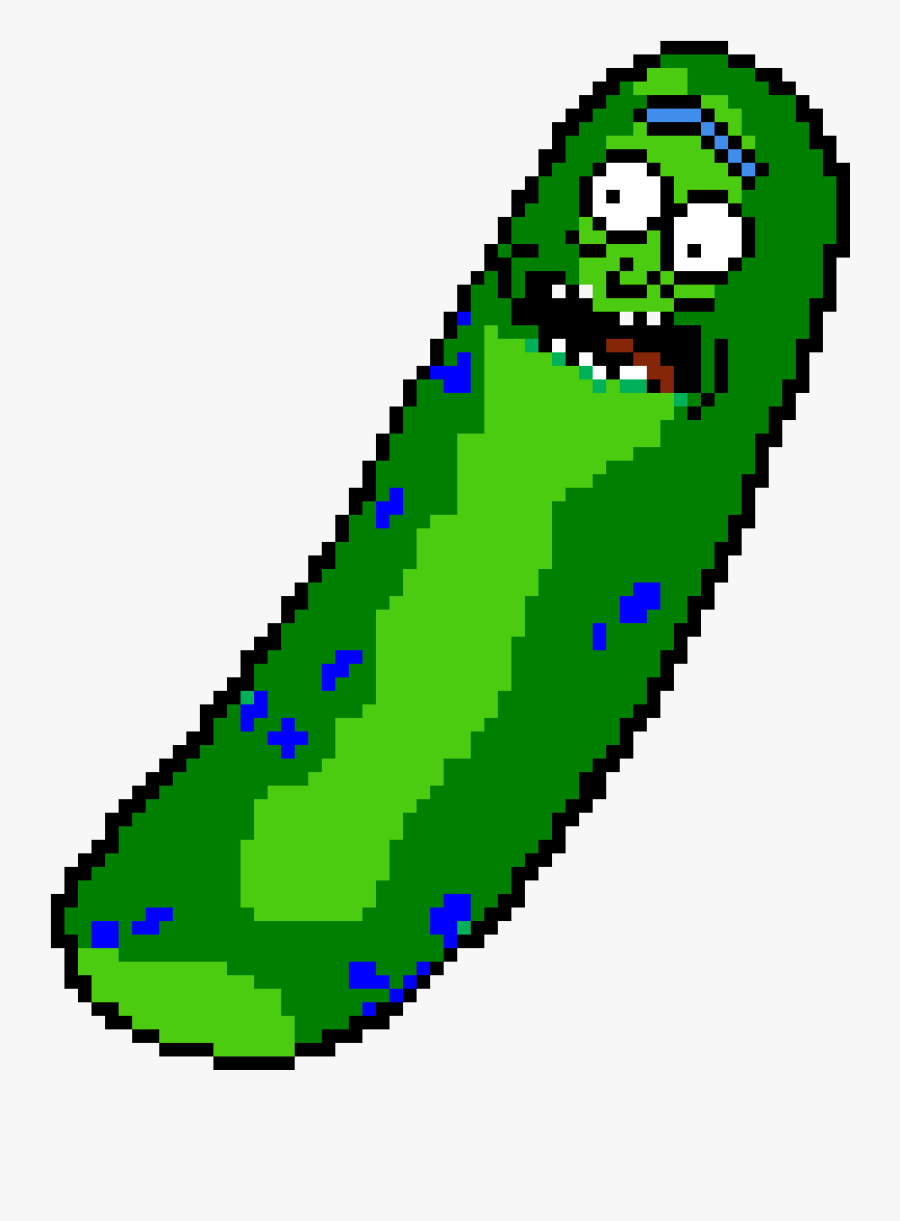 Transparent Christmas Pickle Clipart - Pixel Art Ricornichon, Transparent Clipart