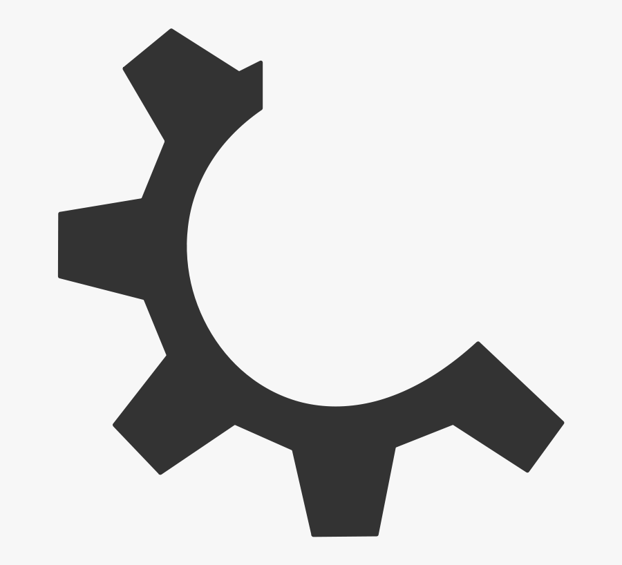 Free Clip Art "ftgear - Half Gear Png, Transparent Clipart