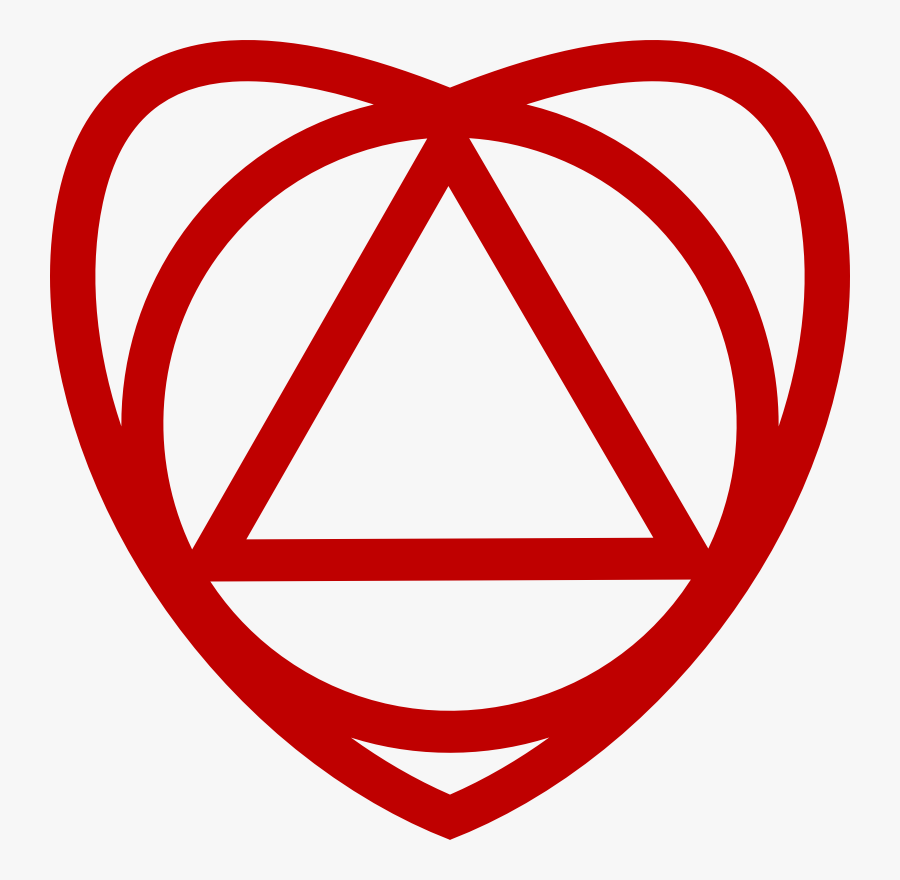 Heart,symmetry,area - Alcoholics Anonymous Signs, Transparent Clipart