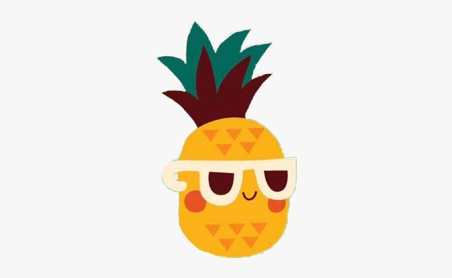 #pineapple🍍 #summer #sunglasses #pro #flow #yellow - Cool Pineapple Drawing, Transparent Clipart