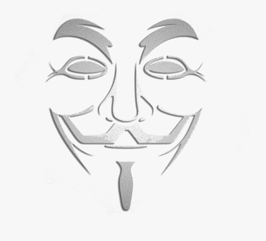 Guy Fawkes Mask Anonymous Ornament Wallpaper - Transparent Background Anonymous Mask Png, Transparent Clipart